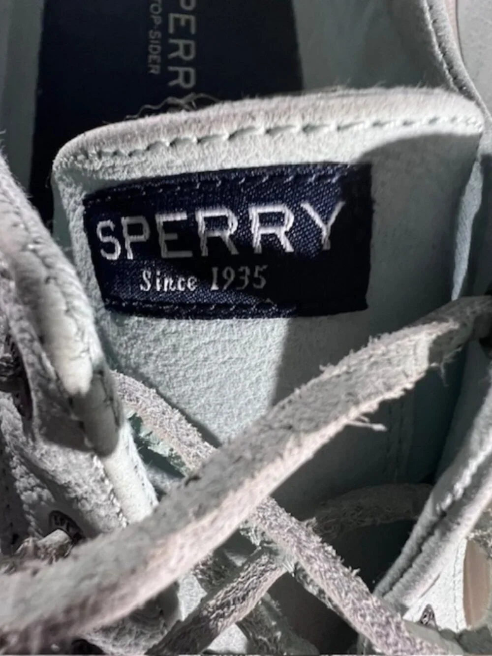 Sperry Women's Crest Vibe Leather seafoam green‎ sneakers Women's size 10